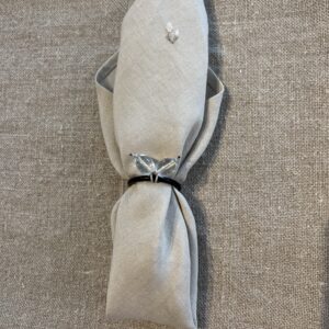 Linserviett med ring